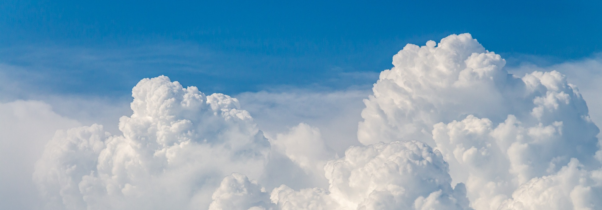 clouds in a blue sky