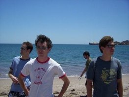 Grad students at the beach