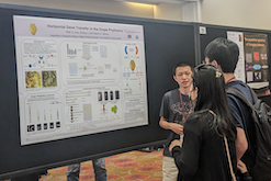 Allen X. at the Evolution 2023 poster session
