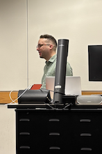 Image of PJ Lariviere speaking