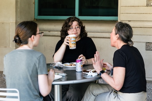 Photo of Elizabeth, Kyla, and Jo