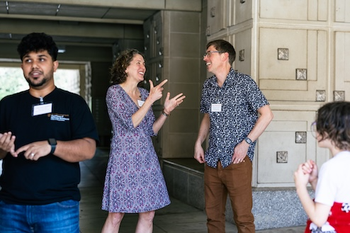 Photo of Zuberi, Nicole, and Vince