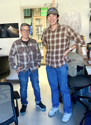 Photo of Eli P. and Ethan Y. twinning