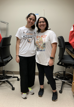 Photo of Sylvia T. and Kathlen S. twinning