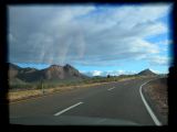 Sonoran road with hand